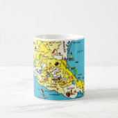 Tasse avec carte colorée du Mexique (Centre)