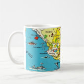 Tasse avec carte colorée du Mexique (Gauche)