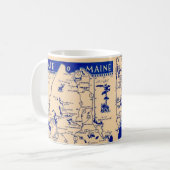 Tasse avec carte de l'État du Maine (Devant gauche)