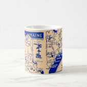 Tasse avec carte de l'État du Maine (Centre)