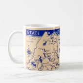Tasse avec carte de l'État du Maine (Gauche)