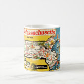 Tasse avec carte de l'État du Massachusetts (Centre)