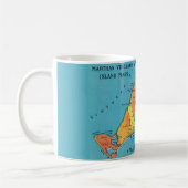 Tasse avec carte de l'île de Martha's Vineyard (Gauche)
