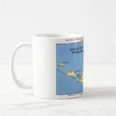 Tasse avec carte de l'île de Nantucket (Gauche)