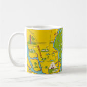 Tasse avec carte de l'île de St Simons (Gauche)