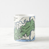 Tasse avec carte de l'île St Simons (Centre)