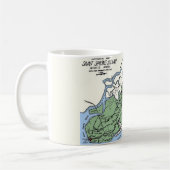 Tasse avec carte de l'île St Simons (Gauche)