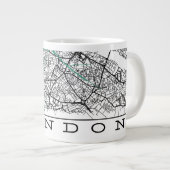 Tasse avec carte de Londres (Devant droit)