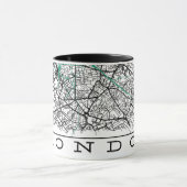 Tasse avec carte de Londres (Centre)