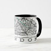 Tasse avec carte de Londres (Devant droit)