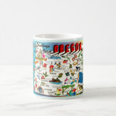 Tasse avec carte de l'Oregon (Centre)