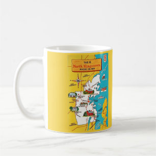 Tasse avec carte de North Kingston Rhode Island