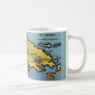 Tasse avec carte de St-Thomas