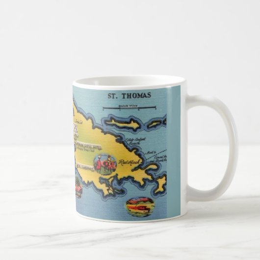 Tasse avec carte de St-Thomas (Droite)