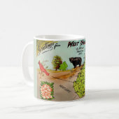 Tasse avec carte de Virginie-Occidentale (Devant gauche)