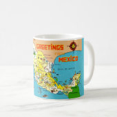 Tasse avec carte du Mexique (Devant droit)
