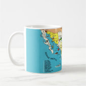 Tasse avec carte du Mexique (Gauche)