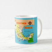 Tasse avec carte du Mexique (Devant droit)