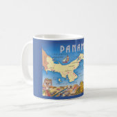 Tasse avec carte du Panama (Devant gauche)
