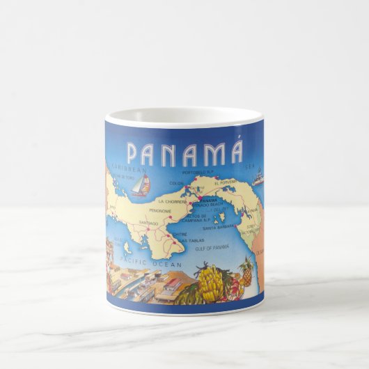 Tasse avec carte du Panama (Centre)