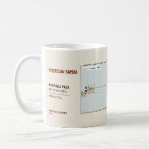 Tasse avec carte du sentier du parc national des S