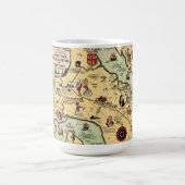 Tasse avec carte historique de Williamsburg (Centre)