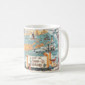Tasse avec carte illustrée de Long Island (Devant droit)