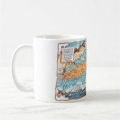 Tasse avec carte illustrée de Long Island (Gauche)