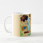Tasse avec carte illustrée de Yellowstone (Gauche)