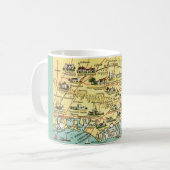 Tasse avec carte vintage de Bognor Angleterre (Devant gauche)