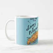 Tasse avec carte vintage de Long Island (Gauche)