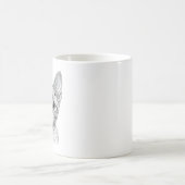 Tasse avec chaton Devon Rex - Illustration à l'enc (Centre)