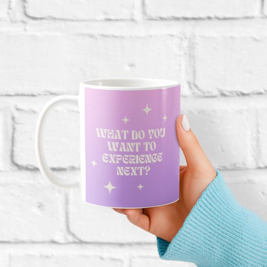 Tasse avec citation de manifestation de motivation