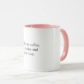 Tasse avec citation drôle d'infirmière (Devant droit)