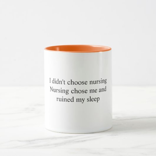 Tasse avec citation drôle d'infirmière (Centre)