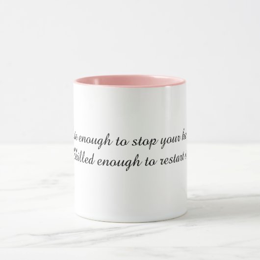 Tasse avec citation drôle d'infirmière (Centre)