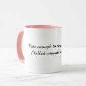 Tasse avec citation drôle d'infirmière (Devant gauche)