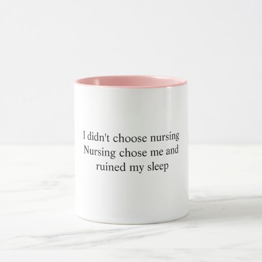 Tasse avec citation drôle d'infirmière (Centre)