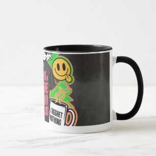 Tasse avec citation drôle sur la caféine