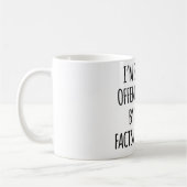 Tasse avec citation sarcastique drôle (Gauche)