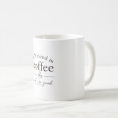Tasse avec Citation Simple sur le Café ☕ Design Es (Devant droit)