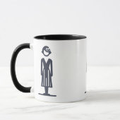 Tasse avec dame stylisée (Gauche)