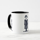Tasse avec dame stylisée (Devant gauche)