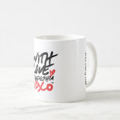 Tasse "avec d'amour" de café (Devant droit)