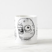 Tasse avec de visages tordus étranges (Centre)