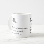 Tasse avec définition de dictionnaire drôle de nom (Devant gauche)