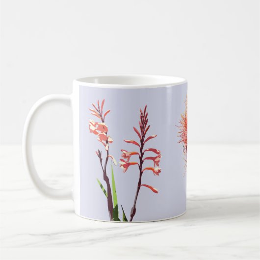 Tasse avec des fleurs de Cape Town (Gauche)