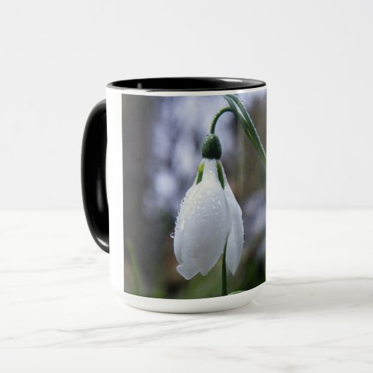 Tasse avec des perce-neiges (Devant gauche)