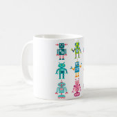 Tasse avec des robots (Devant gauche)