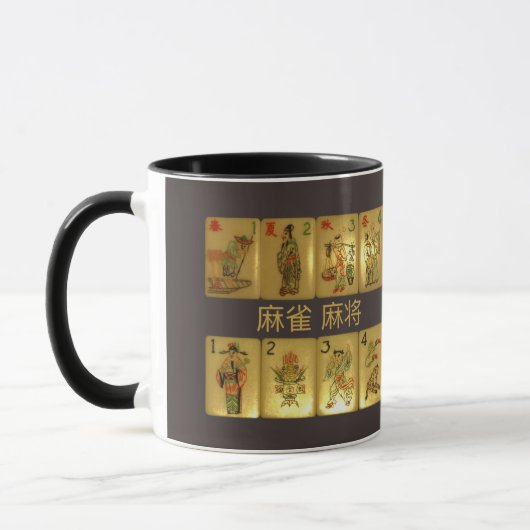 Tasse avec des tuiles de fleur et de saison (Gauche)